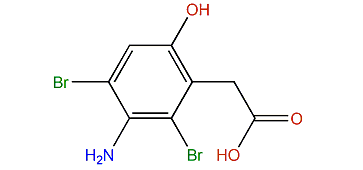 2-(3-Amino-2,4-dibromo-6-hydroxyphenyl)-acetic acid